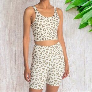 X by Gottex Silhouette Bralette in Nude Leopard XS